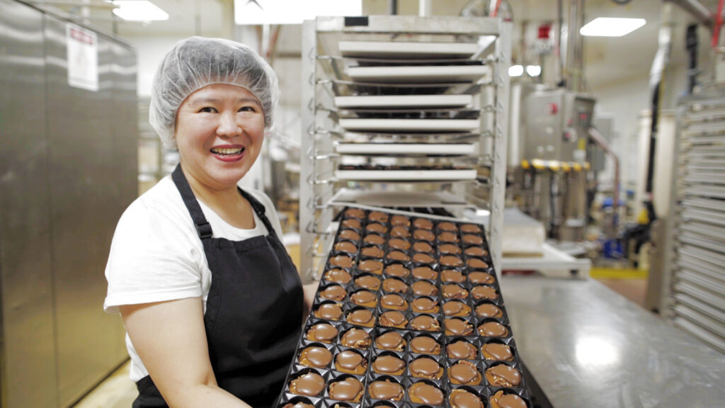 Chocolate Maker Baking at Purdys Factory Kitchen in Vancouver